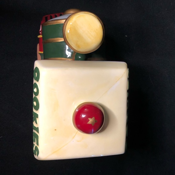 NWOT - Vintage Holiday Ceramic Cookie Jar - Shaped as Train Engine - Picture 7 of 7